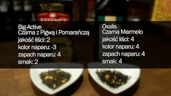 Herbata Big-Active (Bio-Active) Czarna Yunnan z Pigwą, Oxalis Czarna Marmelo recenzja, opinie